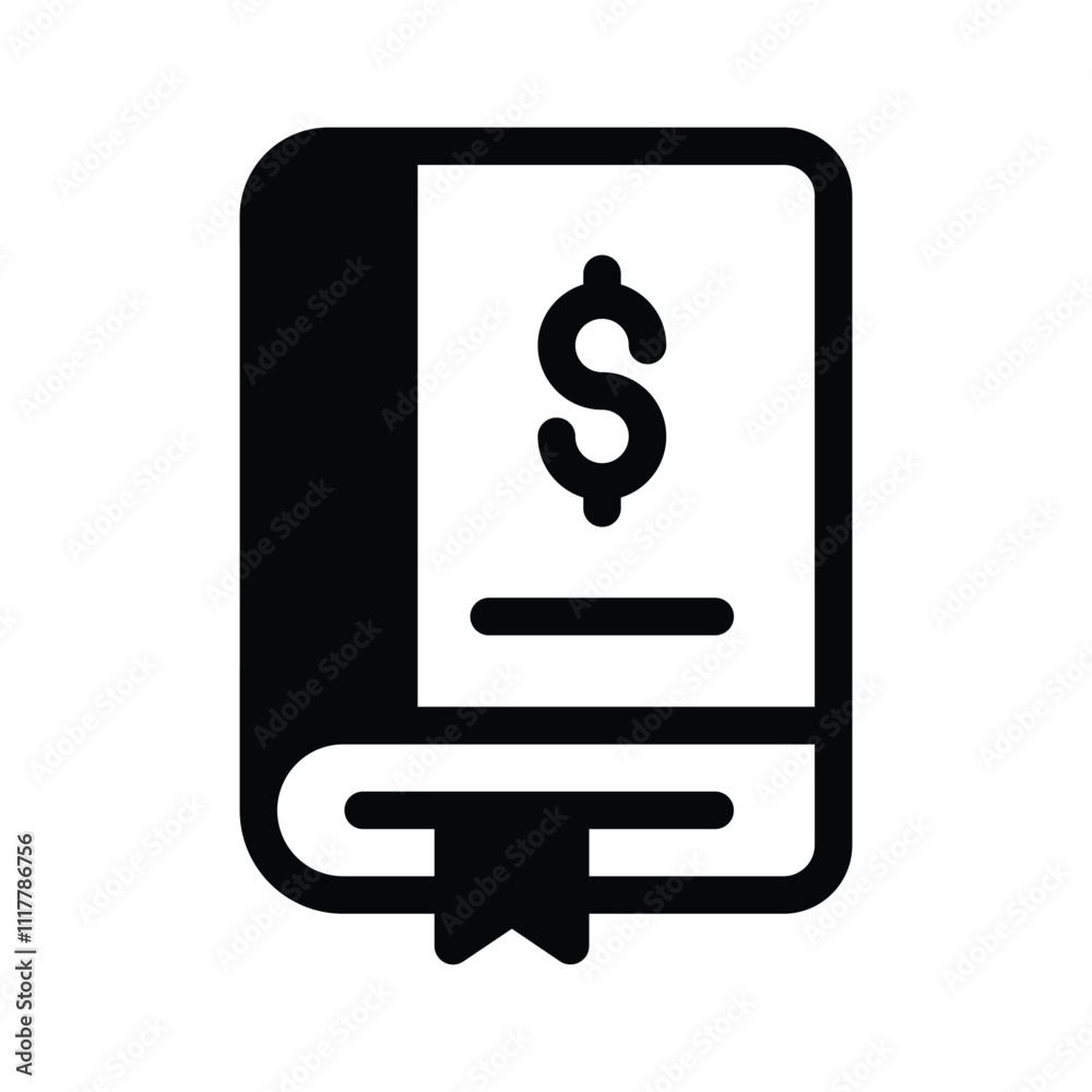 A ledger icon, symbolizing bookkeeping or financial records A ledger icon, symbolizing bookkeeping or financial records