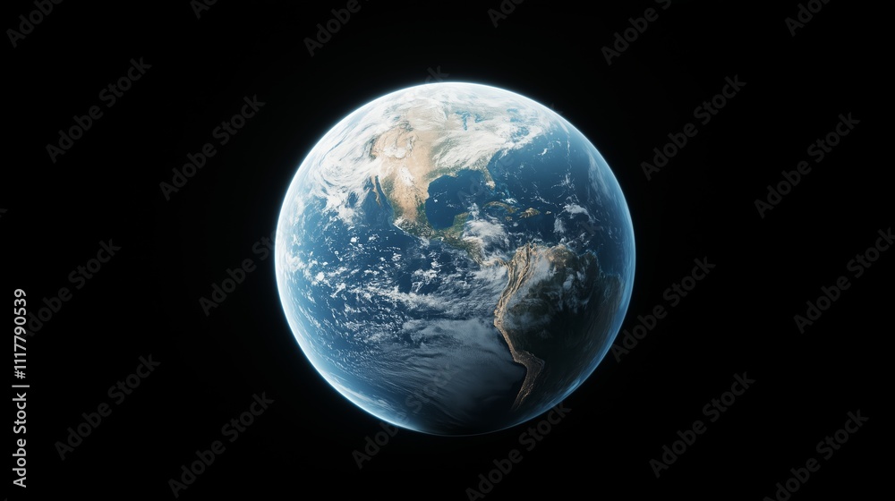 Earth viewed from space showcasing continents, oceans, and atmospheric layers in a breathtaking display of natural beauty Earth viewed from space showcasing continents, oceans, and atmospheric layers in a breathtaking display of natural beauty