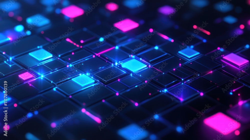 Abstract background with futuristic techno patterns neon shapes Abstract background with futuristic techno patterns neon shapes