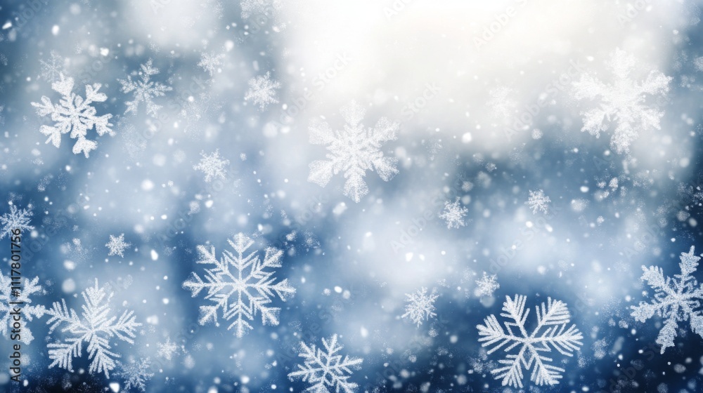 Snowflakes winter holidays background illustration generated by ai Snowflakes winter holidays background illustration generated by ai
