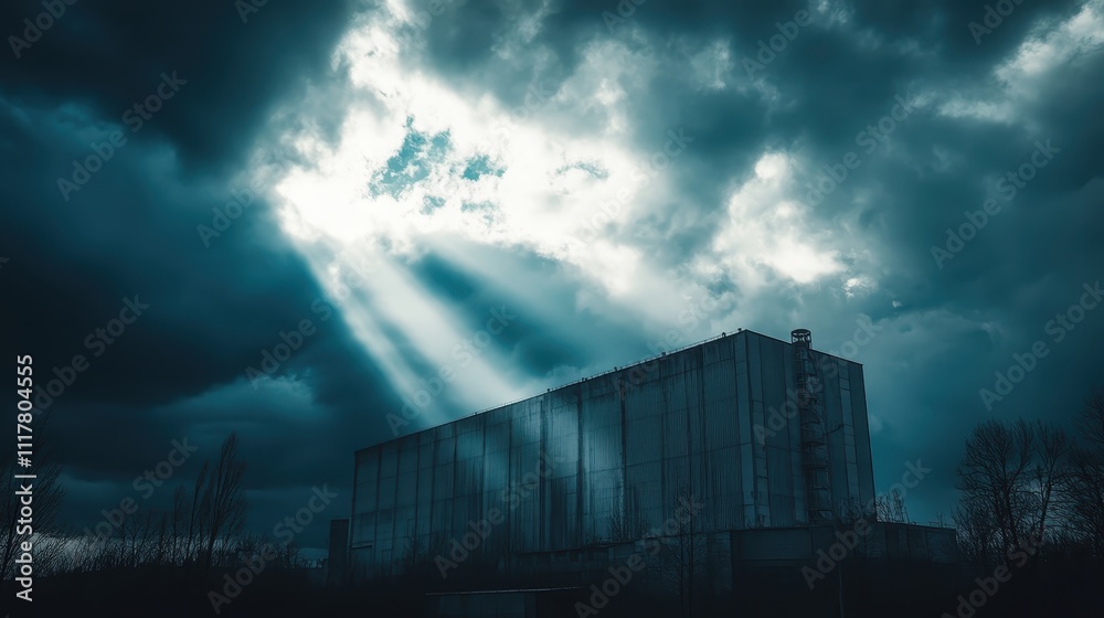 Chernobyl Nuclear Reactor Sarcophagus Under Dramatic Sky
Chernobyl Nuclear Reactor Sarcophagus Under Dramatic Sky