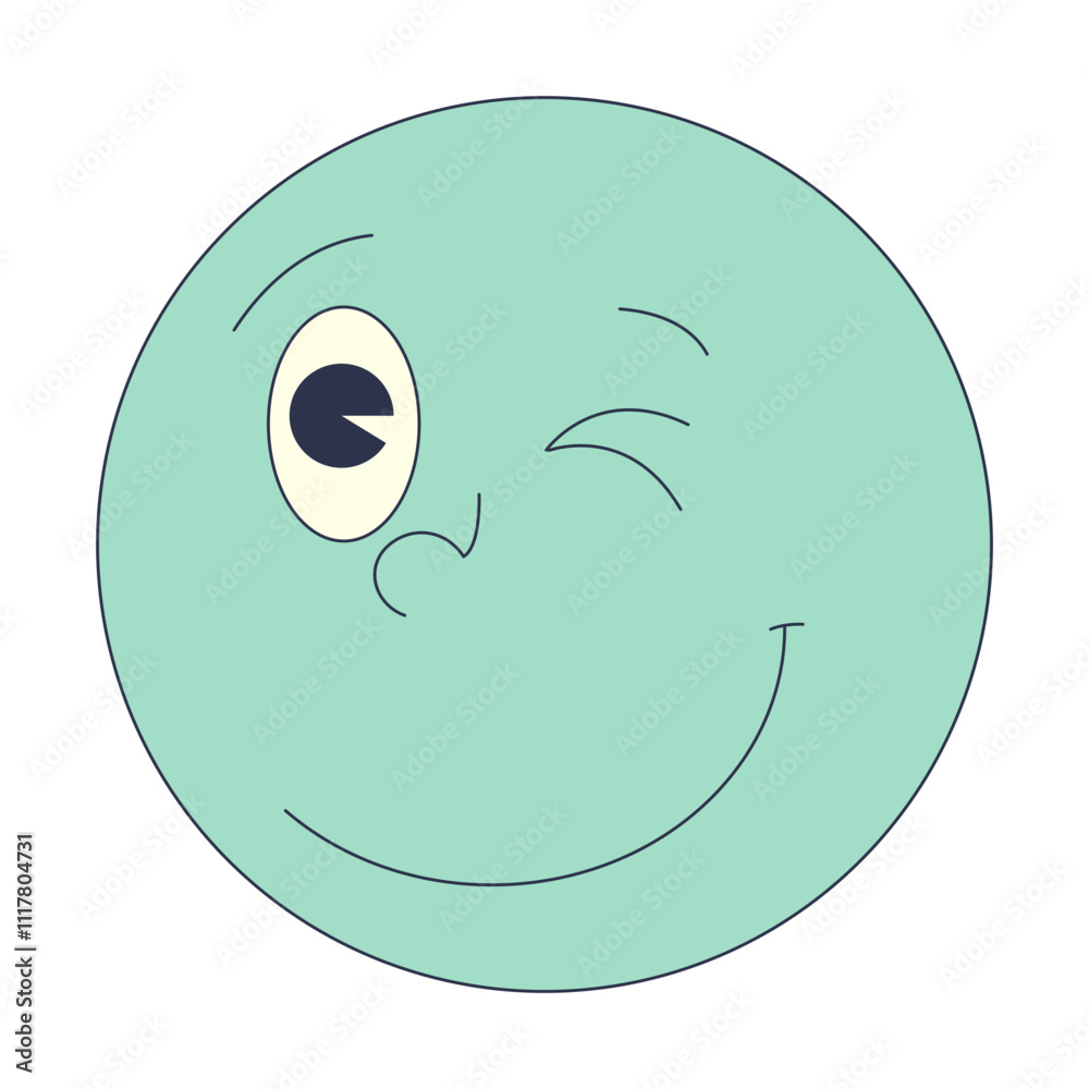 A winking smiley face symbolizing playfulness and friendliness. A winking smiley face symbolizing playfulness and friendliness.