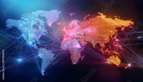 Connections span continents, bridging distances.  