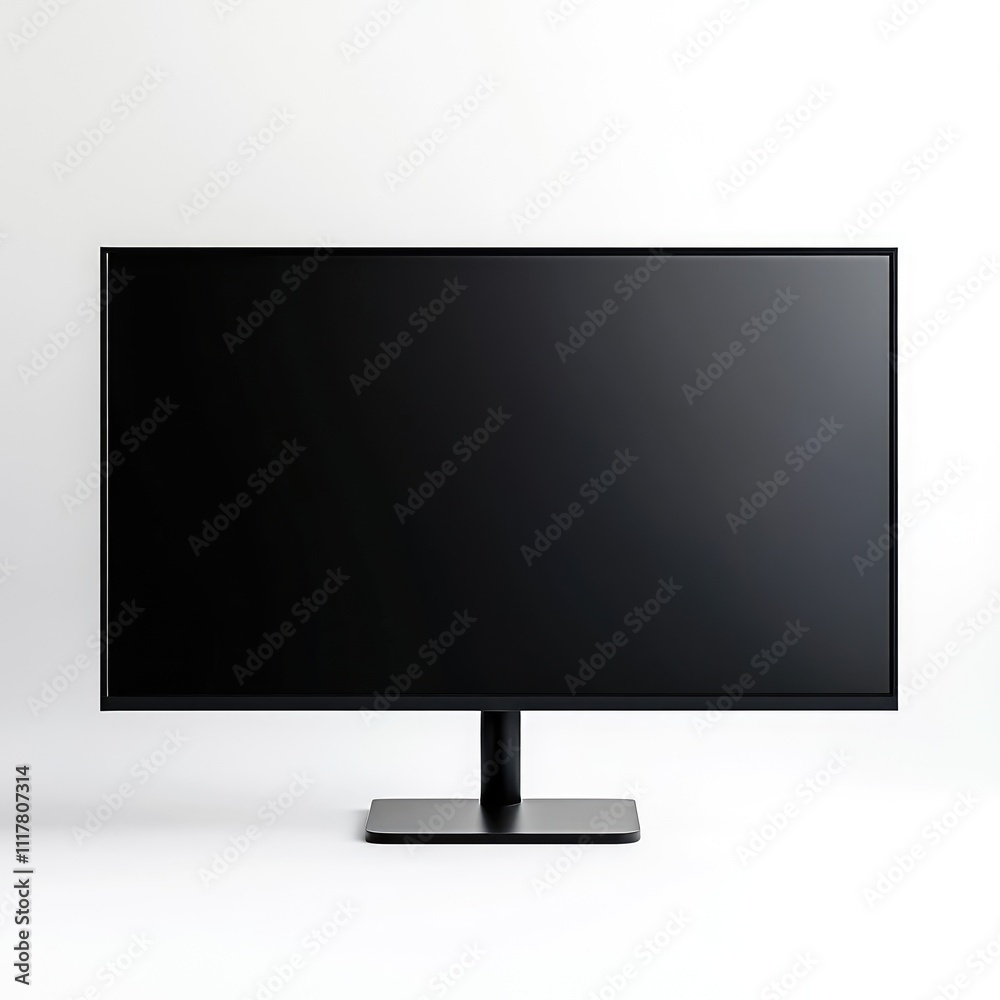 Digital screen display mock-up, cut out white background Digital screen display mock-up, cut out white background