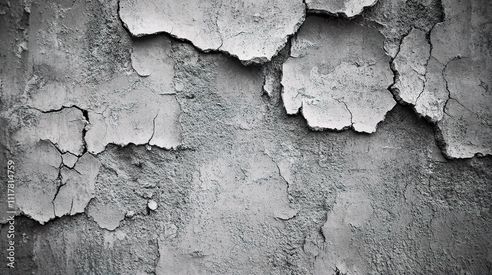 Obraz premium Sophisticated Gray Distressed Wall Texture for Elegant Designs