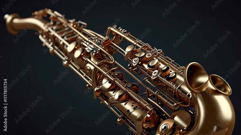 Fototapeta premium Golden Saxophone