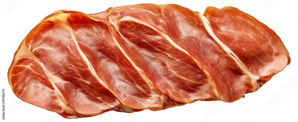PNG Thin slices of prosciutto ham PNG Thin slices of prosciutto ham