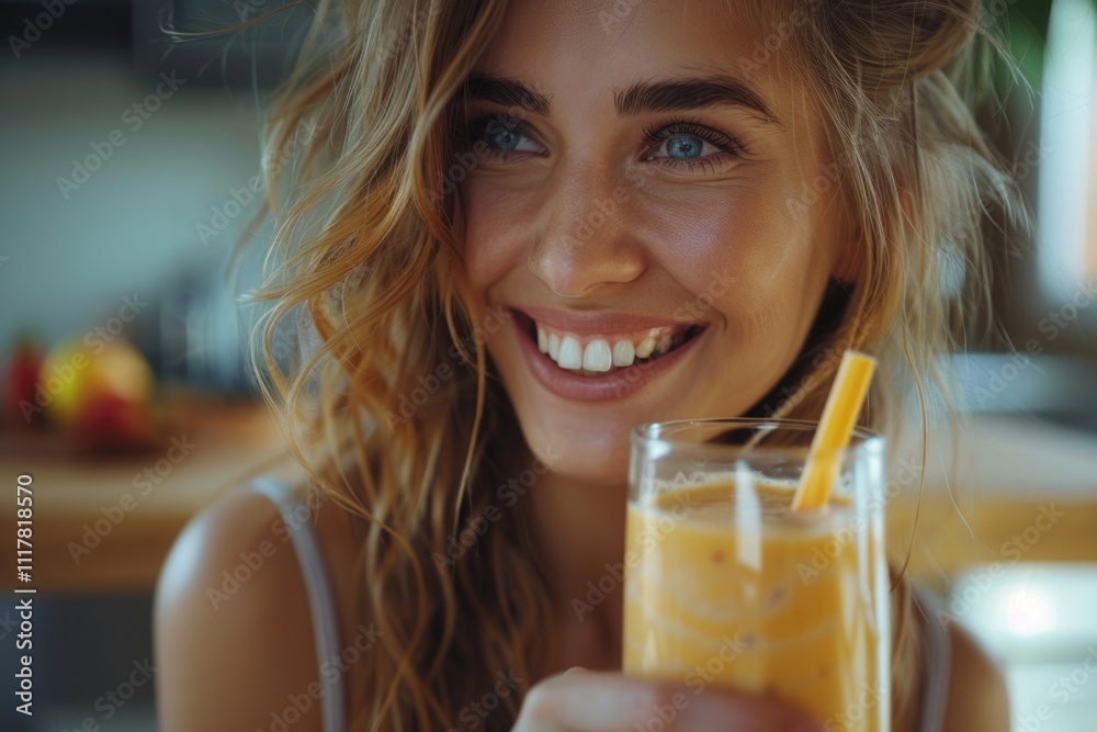 A person enjoying a glass of orange juice A person enjoying a glass of orange juice