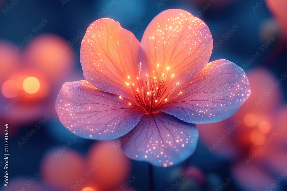 Close up of a flower with water droplets, great for beauty or science illustrations Close up of a flower with water droplets, great for beauty or science illustrations