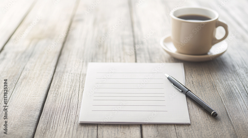 A clean and organized smart goal setting worksheet on a wooden desk, with sections for specific, measurable, achievable, relevant, and time-bound goals. A pen lies next to the sheet, and a cup of A clean and organized smart goal setting worksheet on a wooden desk, with sections for specific, measurable, achievable, relevant, and time-bound goals. A pen lies next to the sheet, and a cup of