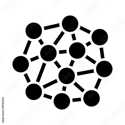 Nanotechnology glyph icon