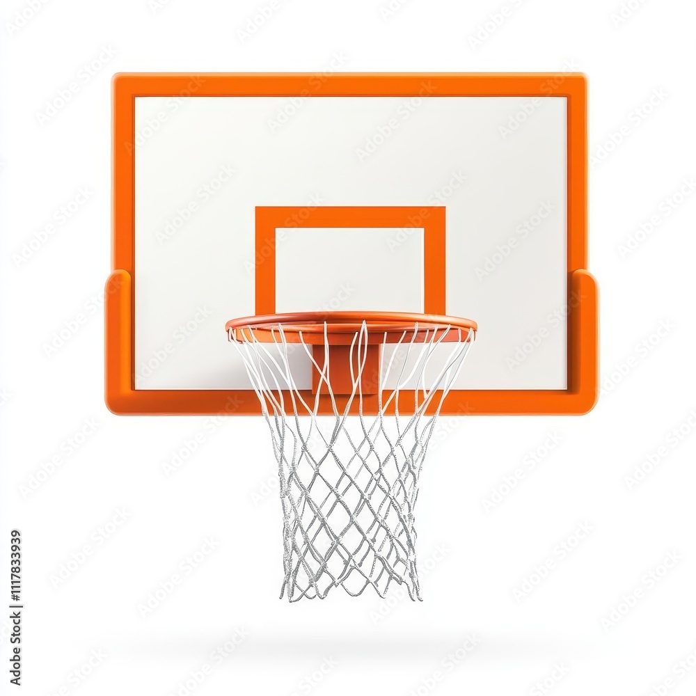 a basketball hoop clipart, flat design, orange and white, isolated on white background a basketball hoop clipart, flat design, orange and white, isolated on white background