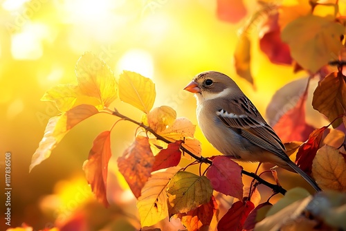 Here is the image of a bird spreading its wings in the vast, endless sky.
 photo