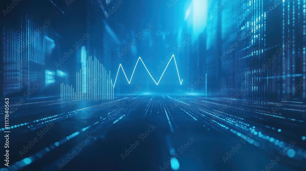 Here's a suggested , description, and keywords for your stock photo.. Abstract digital graph, futuristic technology background. Here's a suggested , description, and keywords for your stock photo.. Abstract digital graph, futuristic technology background.