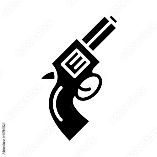 Revolver glyph icon
