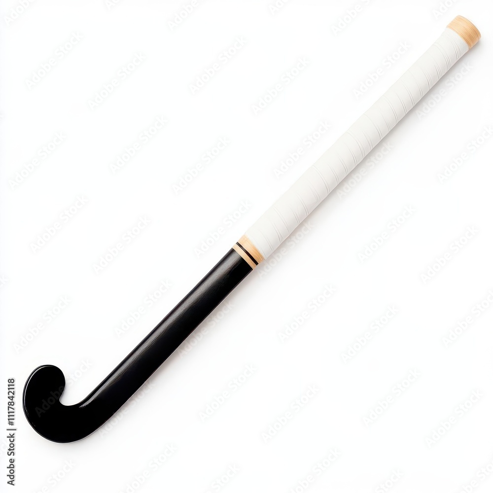 a field hockey stick clipart, sports equipment, black and white, isolated on white background a field hockey stick clipart, sports equipment, black and white, isolated on white background