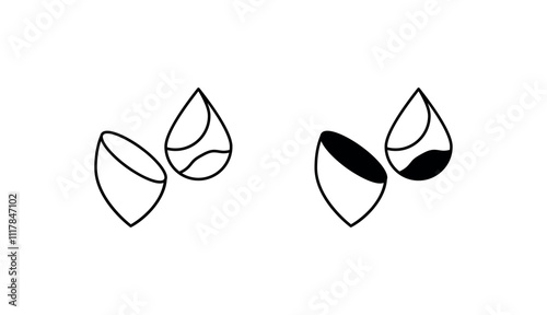 Beauty Blender Sponge icon design with white background stock illustration