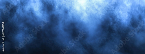 Abstract Blue Mist Featuring Hazy Textures and Atmospheric Depth