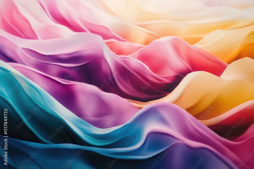 Obraz premium A close-up shot of vibrant textile with blurred surroundings
