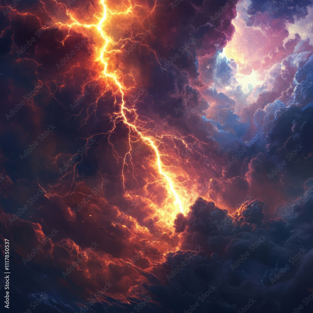 fire in the sky, thunder fire in the sky, thunder