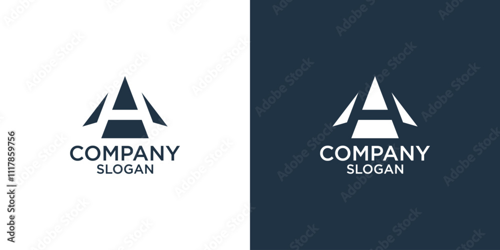 initial letter A abstract monogram logo design vector initial letter A abstract monogram logo design vector