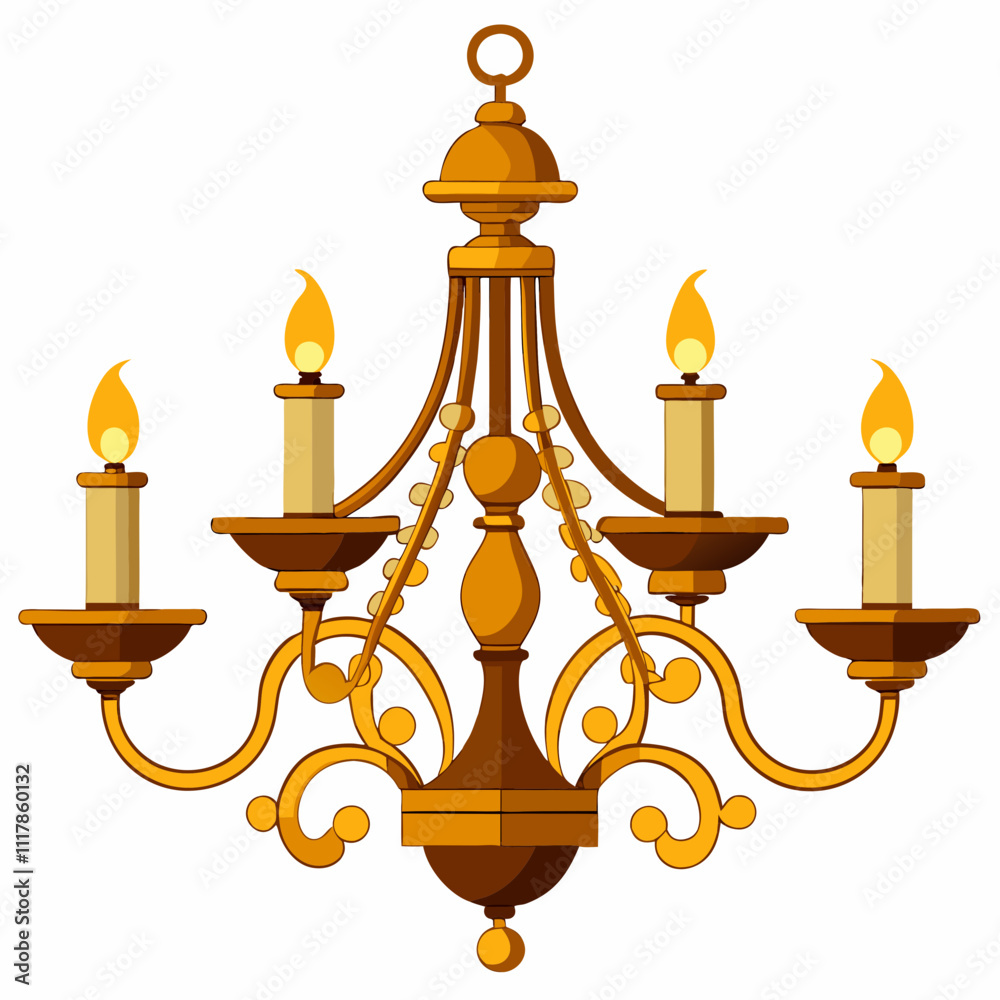 chandelier on a white background chandelier on a white background