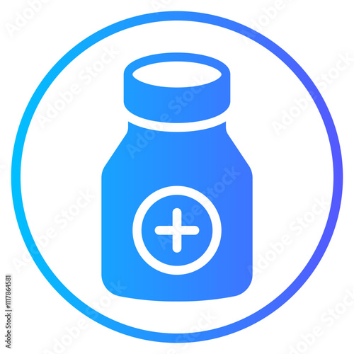 pills bottle gradient icon