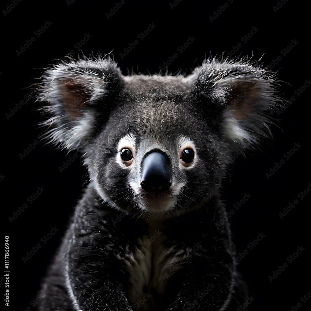 beautiful animal in a studio isolated on black wild life beautiful animal in a studio isolated on black wild life