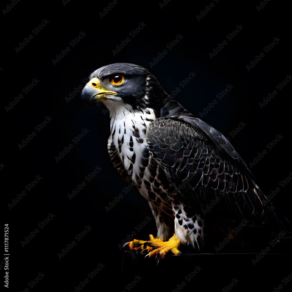 beautiful animal in a studio isolated on black wild life beautiful animal in a studio isolated on black wild life