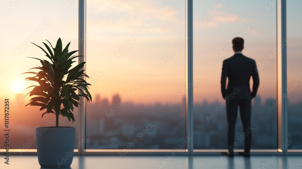 Strategic Business Negotiator Closing a Deal with a City Skyline View at Sunset, Emphasizing Professionalism and Success in Negotiations Strategic Business Negotiator Closing a Deal with a City Skyline View at Sunset, Emphasizing Professionalism and Success in Negotiations