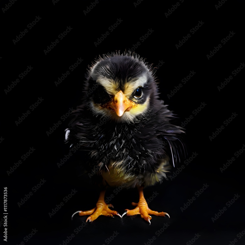 beautiful animal in a studio isolated on black wild life