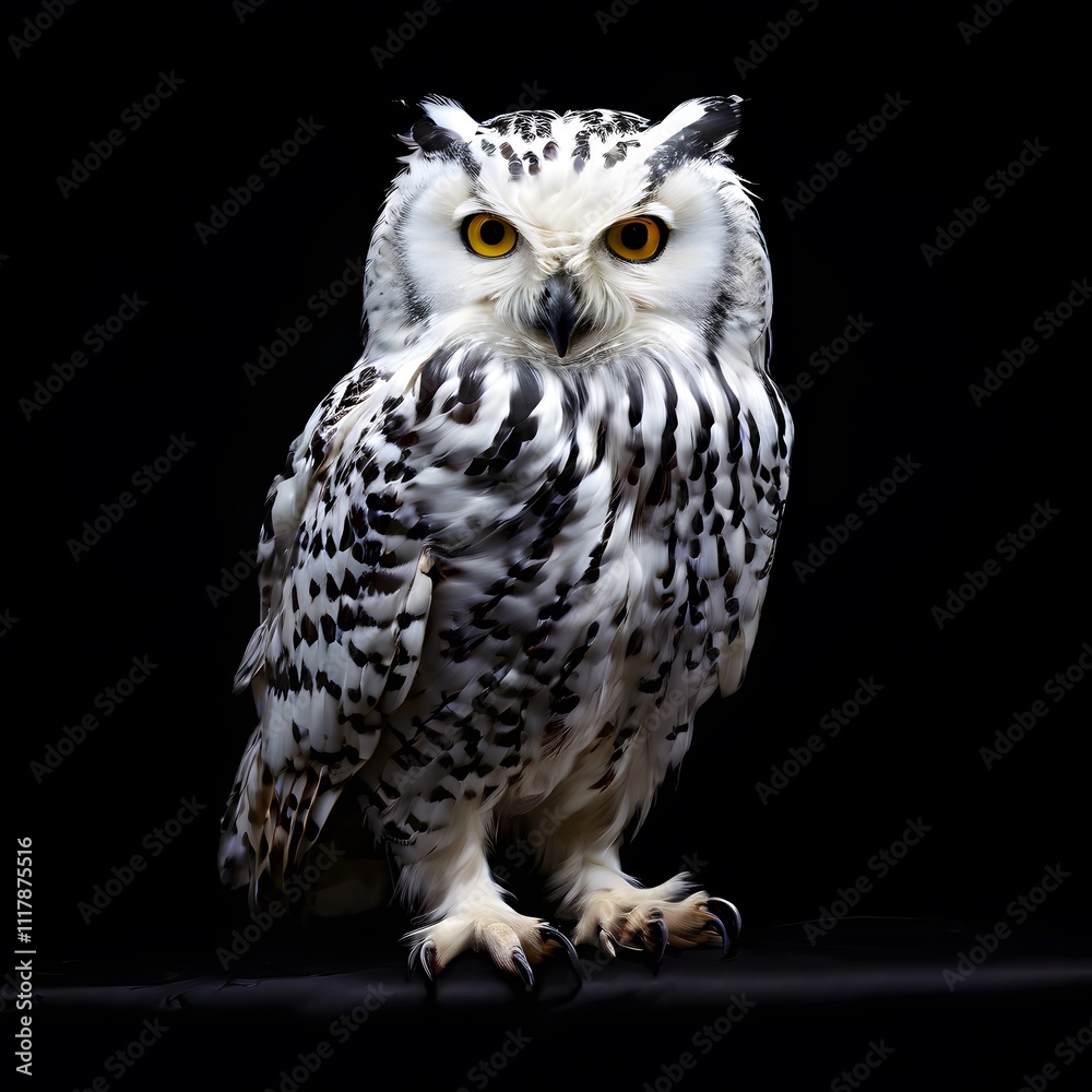 Obraz premium beautiful animal in a studio isolated on black wild life