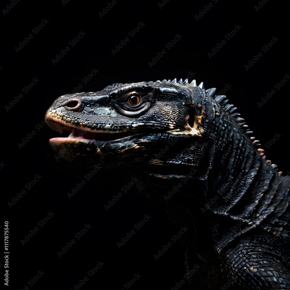 Obraz premium beautiful animal in a studio isolated on black wild life