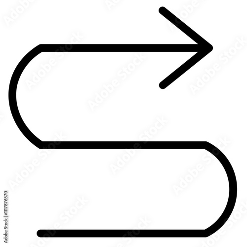 Arrow Curved Direction