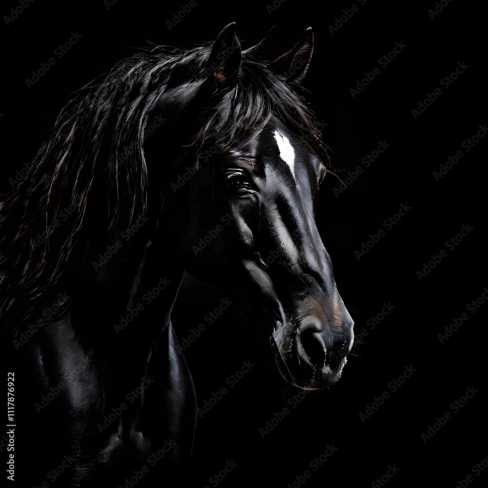 beautiful animal in a studio isolated on black wild life beautiful animal in a studio isolated on black wild life