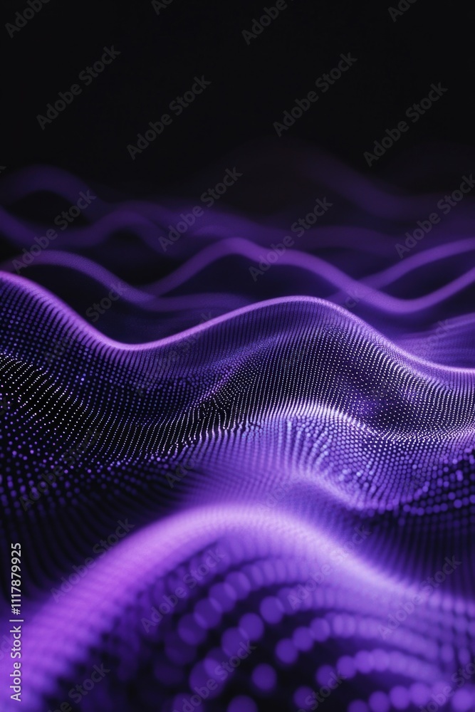 Close-up shot of a wavy purple light Close-up shot of a wavy purple light