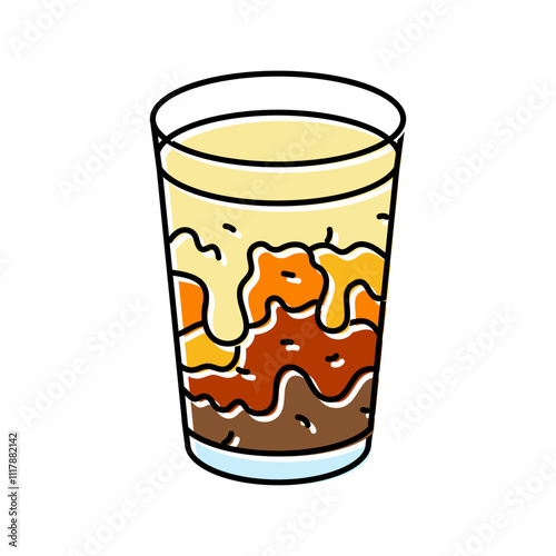 thai iced tea cuisine color icon vector. thai iced tea cuisine sign. isolated symbol illustration