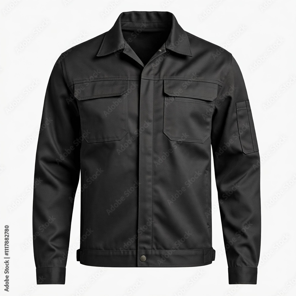 black jacket isolated on white mockup black jacket isolated on white mockup