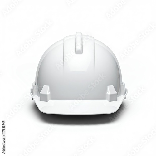 construction helmet isolated on white photo