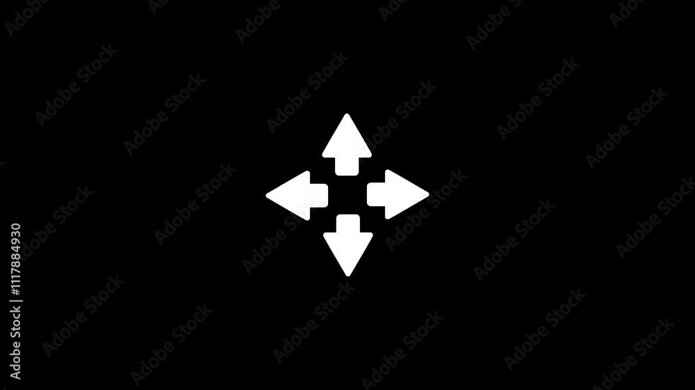 Increasing and decreasing screen size graphic animation. Alpha channel. Transparent background motion design. 4K resolution Increasing and decreasing screen size graphic animation. Alpha channel. Transparent background motion design. 4K resolution