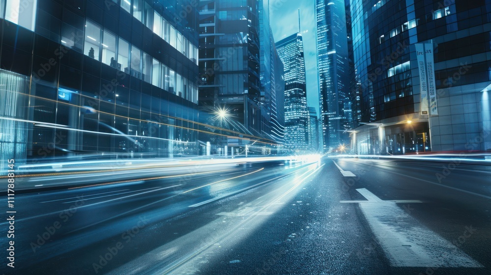 Fototapeta premium Cityscape at Night