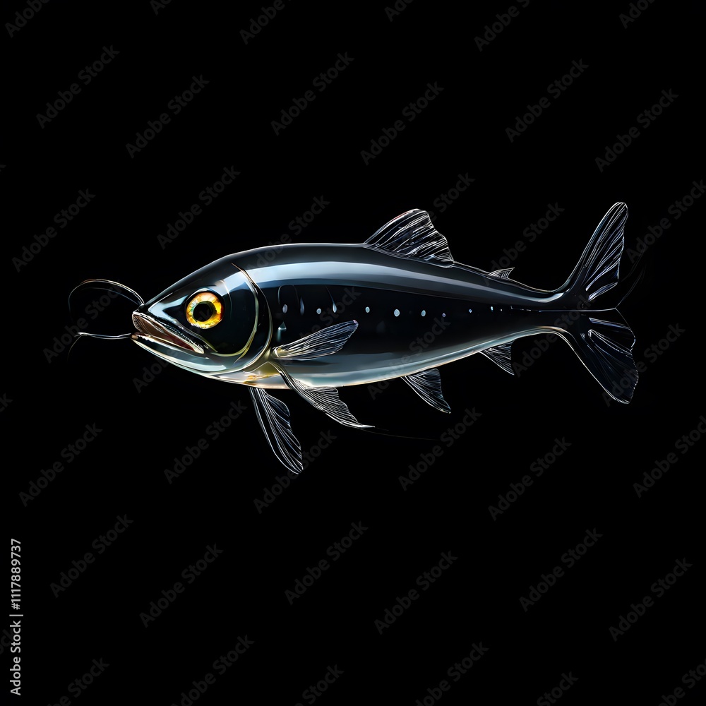 Fototapeta premium beautiful animal in a studio isolated on black wild life