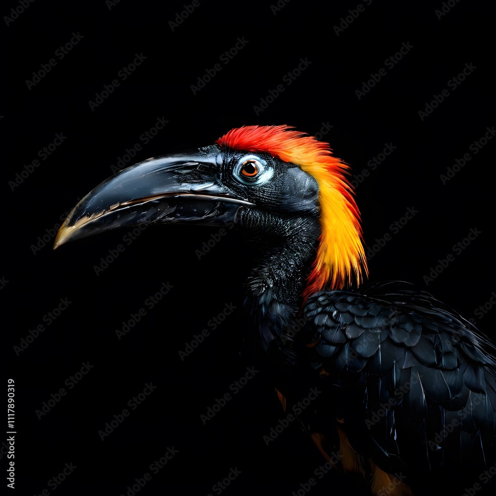 beautiful animal in a studio isolated on black wild life beautiful animal in a studio isolated on black wild life