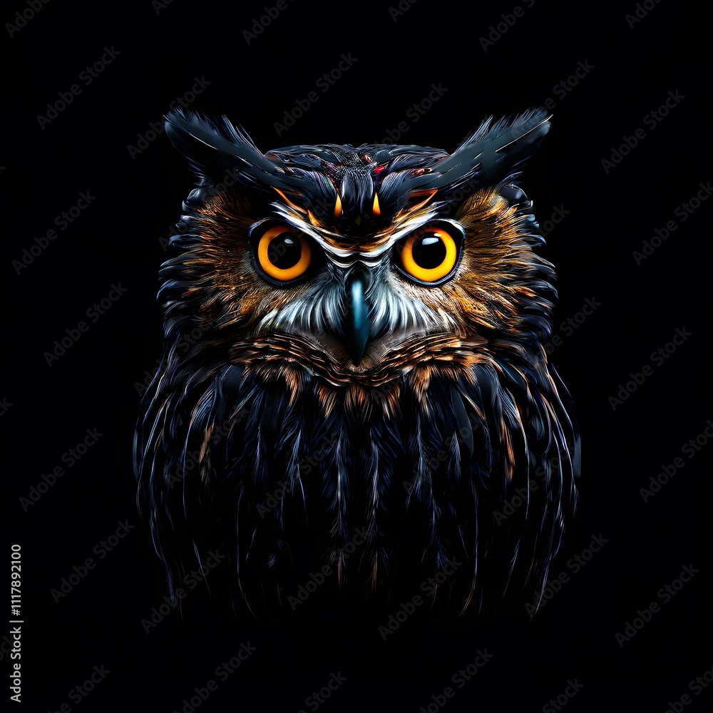 beautiful animal in a studio isolated on black wild life beautiful animal in a studio isolated on black wild life