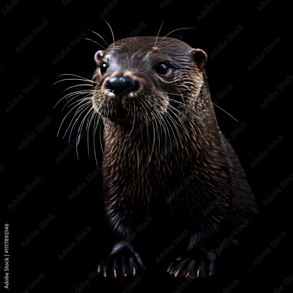 beautiful animal in a studio isolated on black wild life beautiful animal in a studio isolated on black wild life
