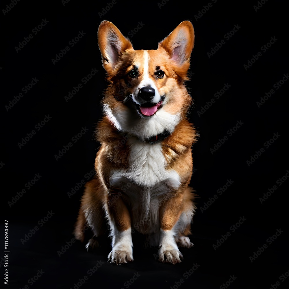 beautiful animal in a studio isolated on black wild life beautiful animal in a studio isolated on black wild life
