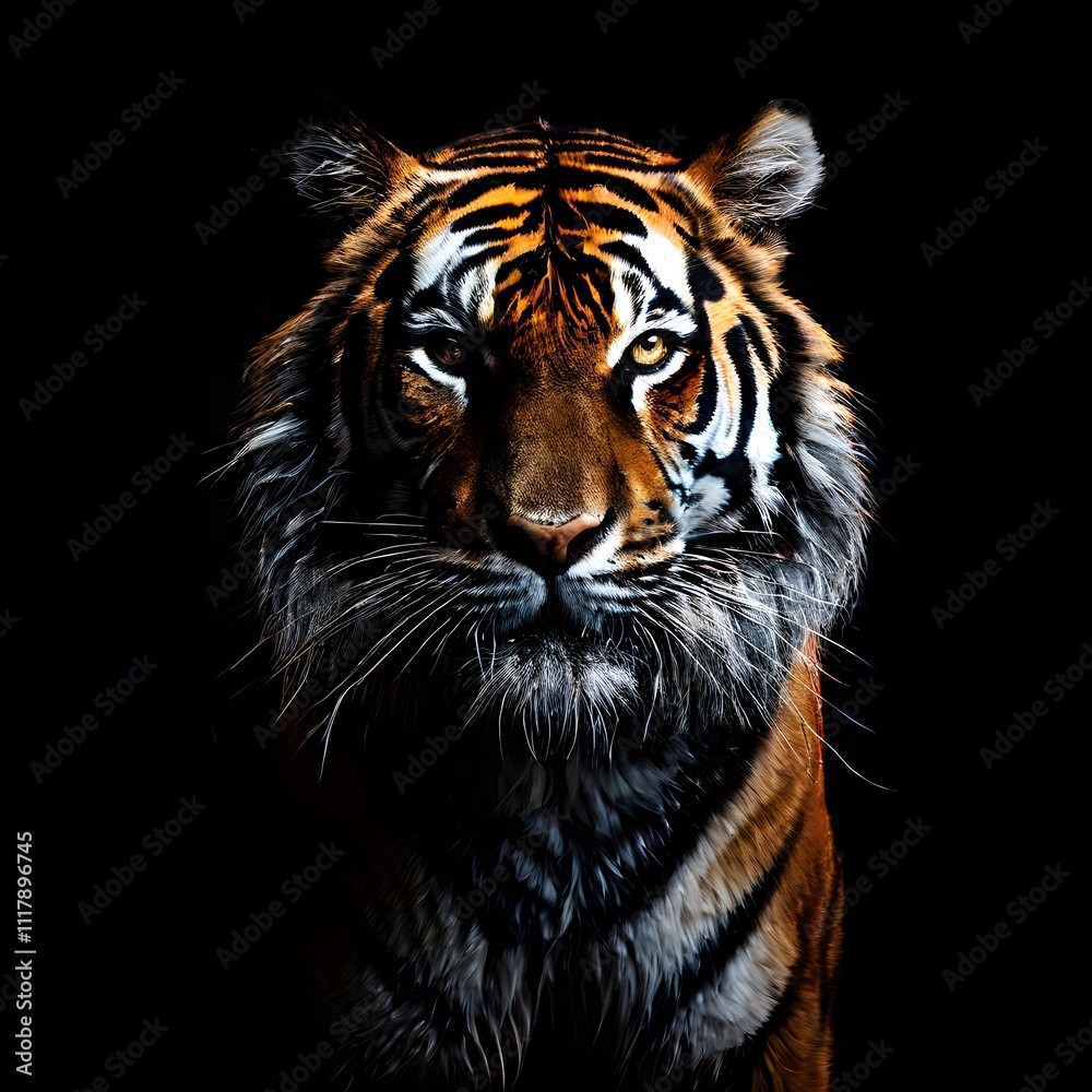 beautiful animal in a studio isolated on black wild life beautiful animal in a studio isolated on black wild life