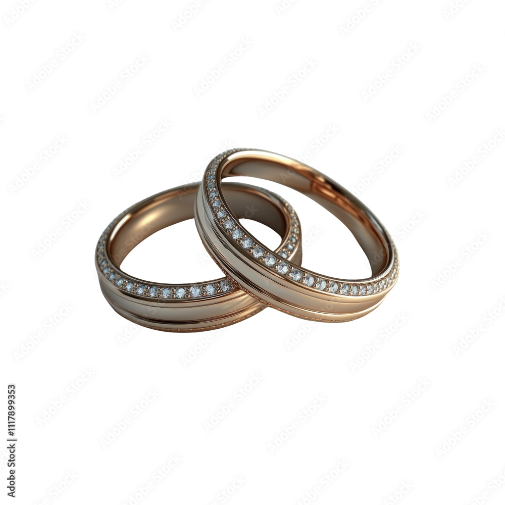 Rose Gold Diamond Wedding Rings Symbol of Love and Commitment Rose Gold Diamond Wedding Rings Symbol of Love and Commitment