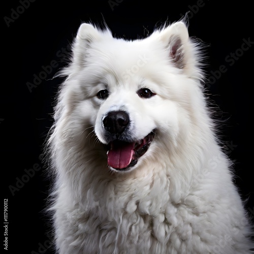 beautiful animal in a studio isolated on black wild life