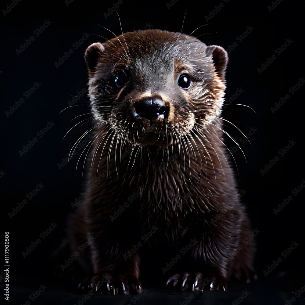 beautiful animal in a studio isolated on black wild life beautiful animal in a studio isolated on black wild life